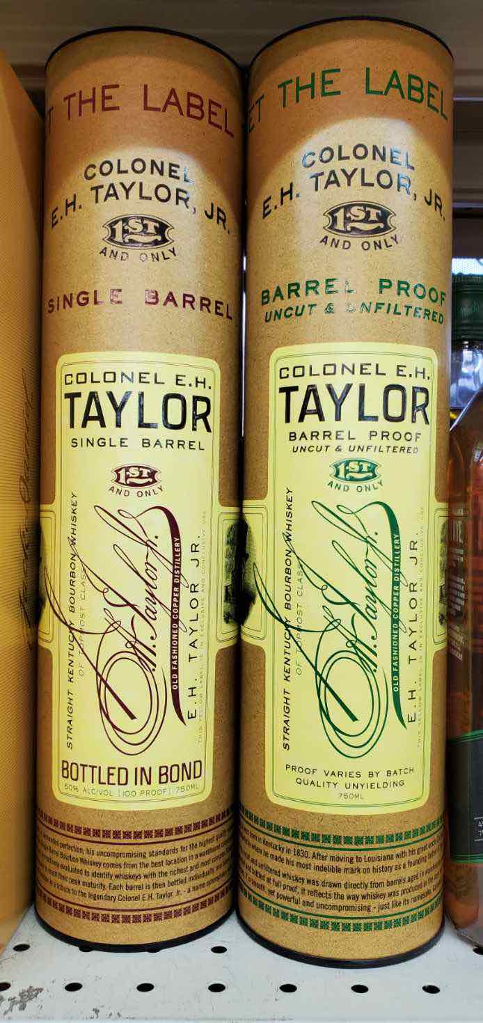 Extensive spirits collection at the store