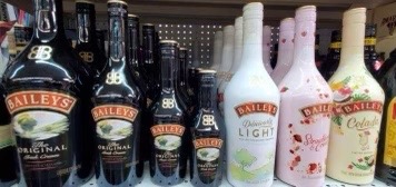 Retail liquor shelving at Discount Liquor King